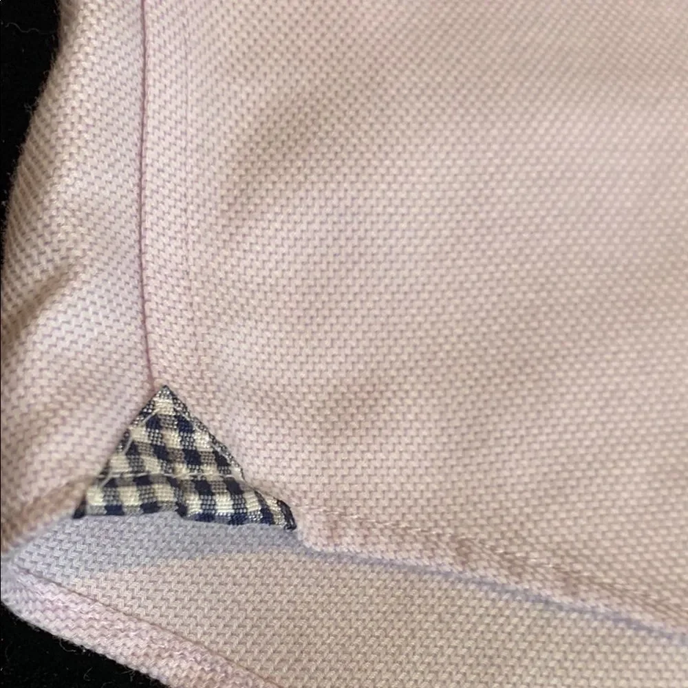 Banana Republic Men's Liliac Camden Standard-Fit Birdseye Dress Shirt Medium